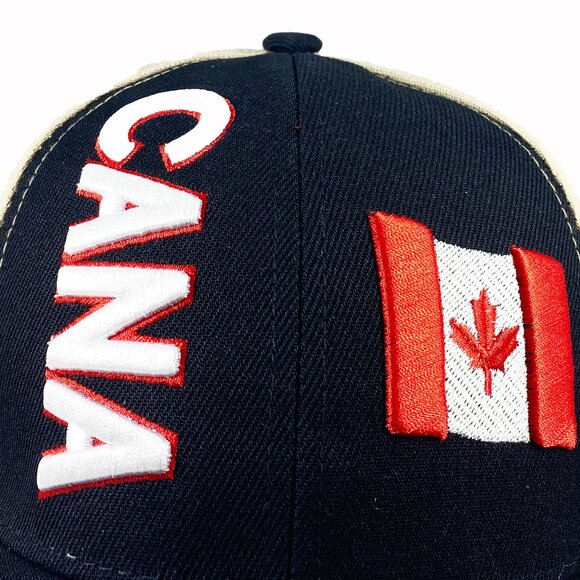 Brand New Embroidered Canadian Baseball Hat/Cap,Adjustable Sports Hat(1033 Black - Picture 3 of 8